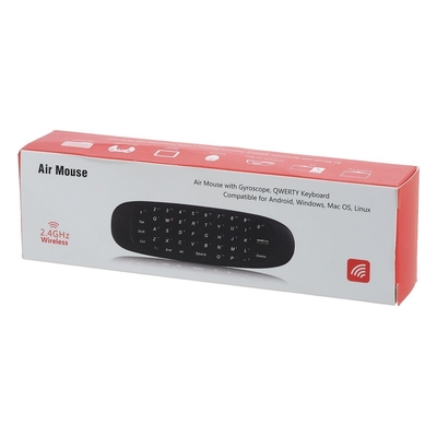 Czarny Akumulatorowy Pilot / Myszy Klawiatury Tv z 3D Motion Sense
