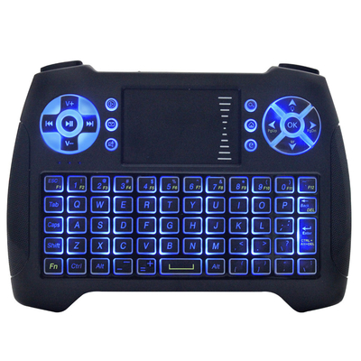 Niebieski Podświetlany Klawiatura Mysz Z Pilotem Klawiatura Qwerty z TouchPadem