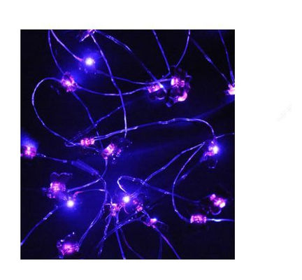 20 Diody LED Czujnik Nocne Światło, Purpurowy Motyl Światła ślubne Na Ślub / Ogród